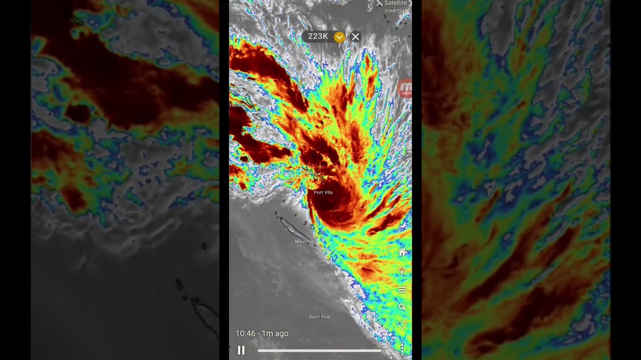 (no sound) Cyclone Judy Is Formed