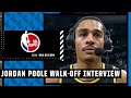 Jordan Poole reacts to CLUTCH corner 3s, 9-9 FT in 17-point comeback over Spurs | NBA on ESPN