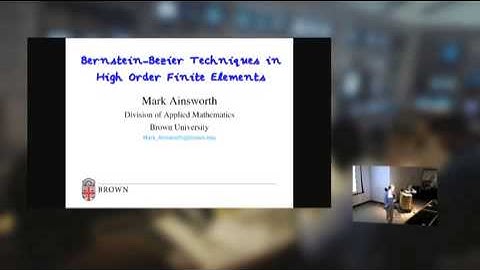 Mark Ainsworth DSCI Seminar  Pyramid algorithms for Bernstein Bezier finite elements of high nonunif