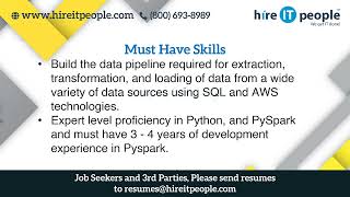 Cloud Platform Jobs Amazon Webservices AWS Jobs Richardson TX Job ID 37298