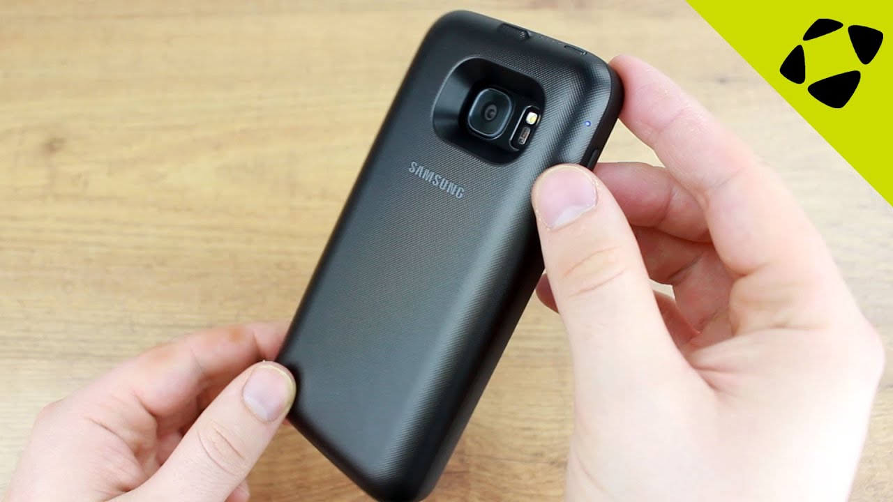 Official Samsung Galaxy S7 Wireless Charging Battery Pack Case Review  Hands On  YouTube