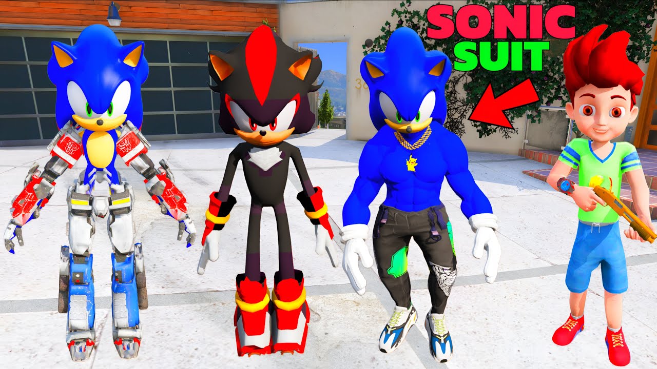 Stealing Every Sonic Suit In Gta 5 | Gta 5 Gameplay