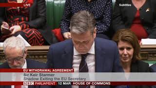 Keir Starmer closes the debate on the EU Withdrawal Agreement