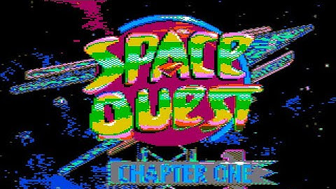 Space Quest I with custom composite CGA driver