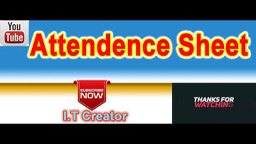 Attendance sheet 2020