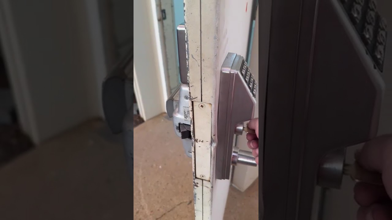 10/11 Trilogy Keypad Lock Installation on Panic Bar | Commercial Exit Door Security Upgrade