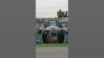 Rạp cưới tone xanh - Dịch vụ cưới hỏi trọn gói uy tín tại Gò Công, Tiền Giang #gocong #wedding