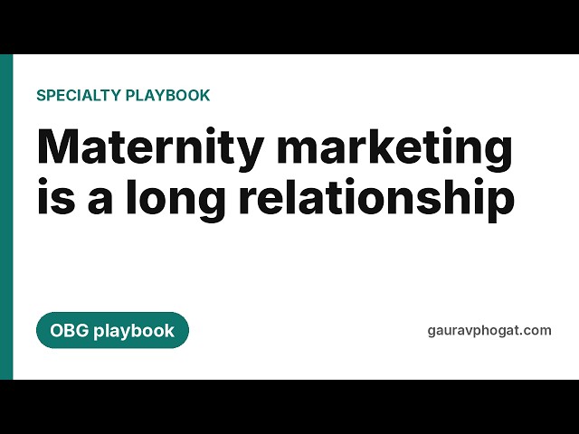 Obstetrics and gynaecology marketing: a playbook for Indian hospitals (video thumbnail)