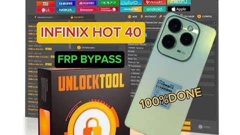 Infinix Hot 40 ( X6836 ) Frp Remove Bypass Unlock Tool 100%Done #Unlocktool #frp #userlock #foryou