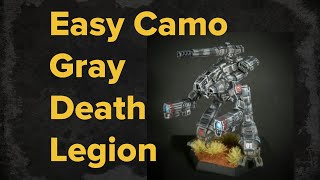 Easy Gray Death Legion Camo | Basilicanum Grey Citadel Contrast for Painting Battletech