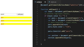 How to create HTML elements using JavaScript
