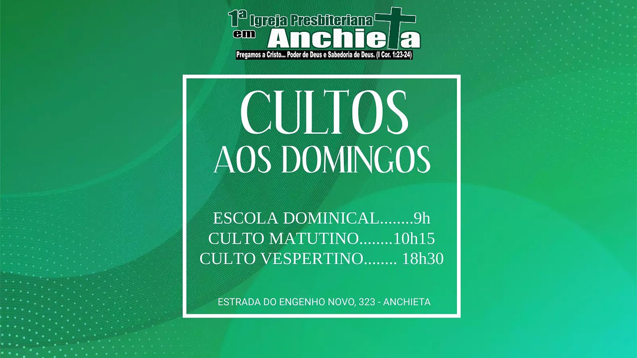 Culto Matutino  01/03/2026 - 1ª Igreja Presbiteriana em Anchieta
