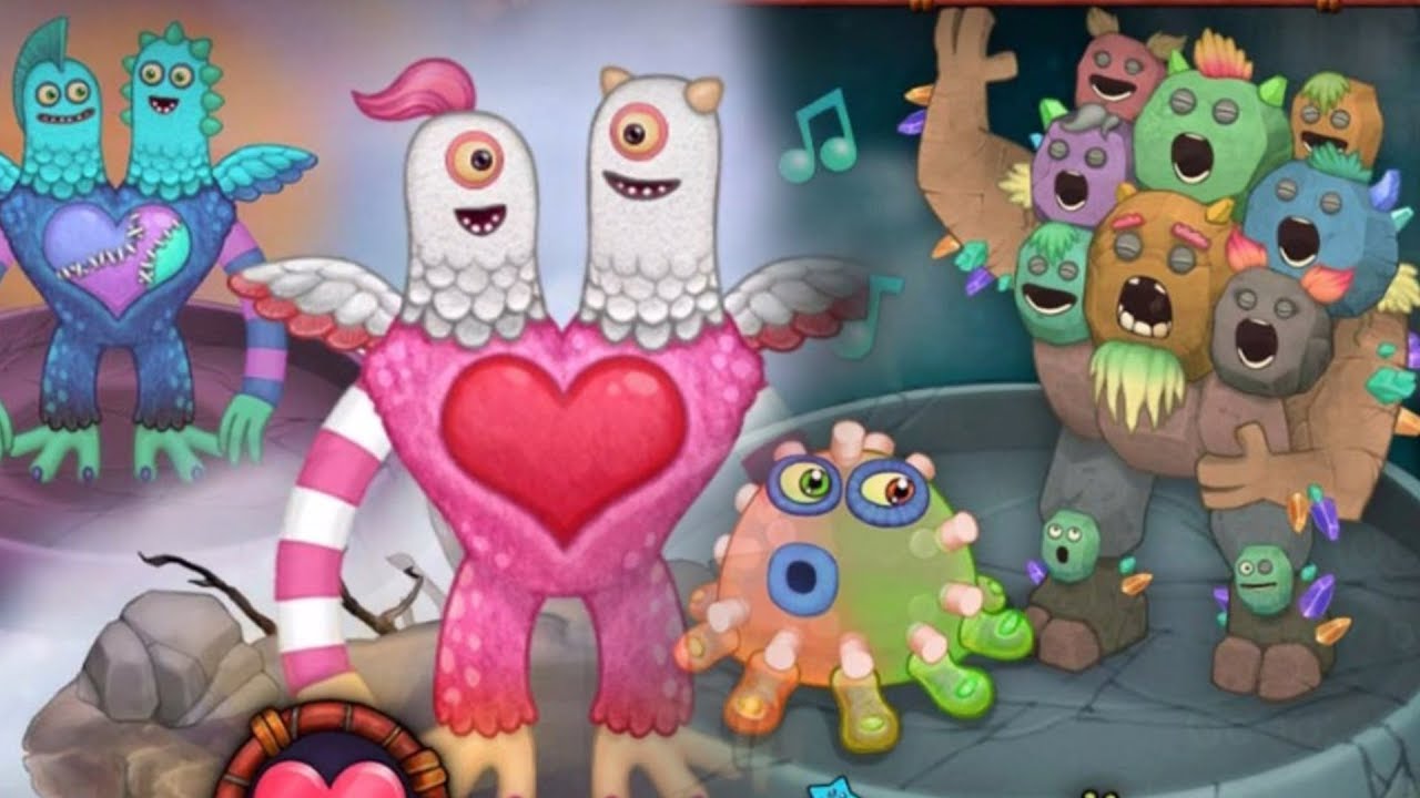 Valentine Monster Breeding + Rares My Singing Monsters YouTube