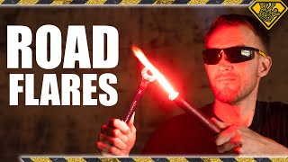 Are Road Flares Hot Enough To Melt STEEL?