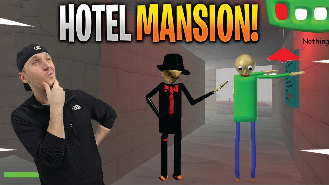 EXPERIENCING ABSOLUTE CHAOS IN BALDI'S HOTEL MANSION | Baldi's Basics Mod *Crazy*