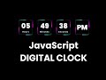 How to Create a Digital Clock with Border Animation Using HTML, CSS &amp; JavaScript