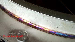 Cara Pengelasan Argon Dengan Di Goyang | Tig Welding Technique Walking The Cup