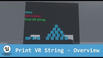 UE4 - Print String in VR - Tutorial Overview [Part 1]