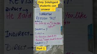 Narration Challenge | Change into Indirect Speech
