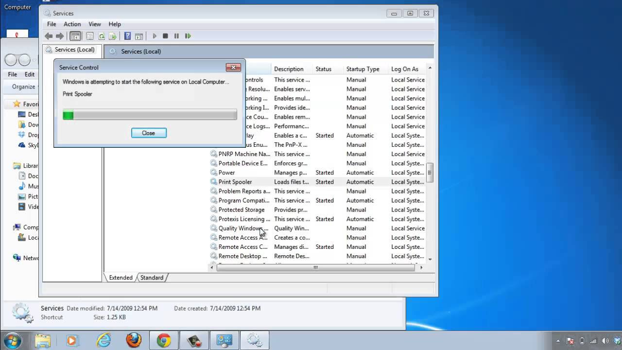 print spooler ปิดเอง Update New How to Restart the Print Spooler Service in Windows 7