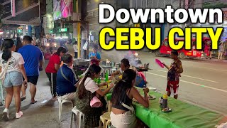Philippines 🇵🇭 Walking at Night in CEBU CITY | Nighttime Scene of Downtown Cebu City!