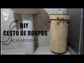 DIY CESTO DE ROUPAS RECICLADO #CARADELOJA