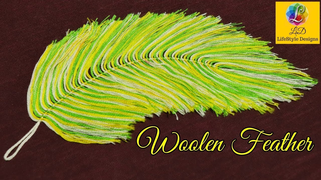 DIY Woolen Feather for Decoration