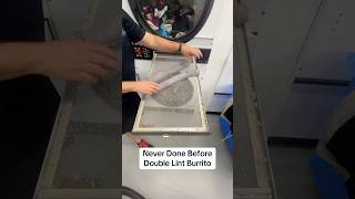 Double lint burrito. Never done before. #laundromat #laundry