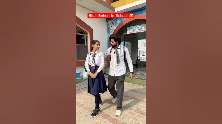 Bhai-Bahen in School 😂 #shorts #teratrigun #bhaibahen #schoollifecomedy