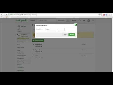 Membuat Etalase Tokopedia  YouTube