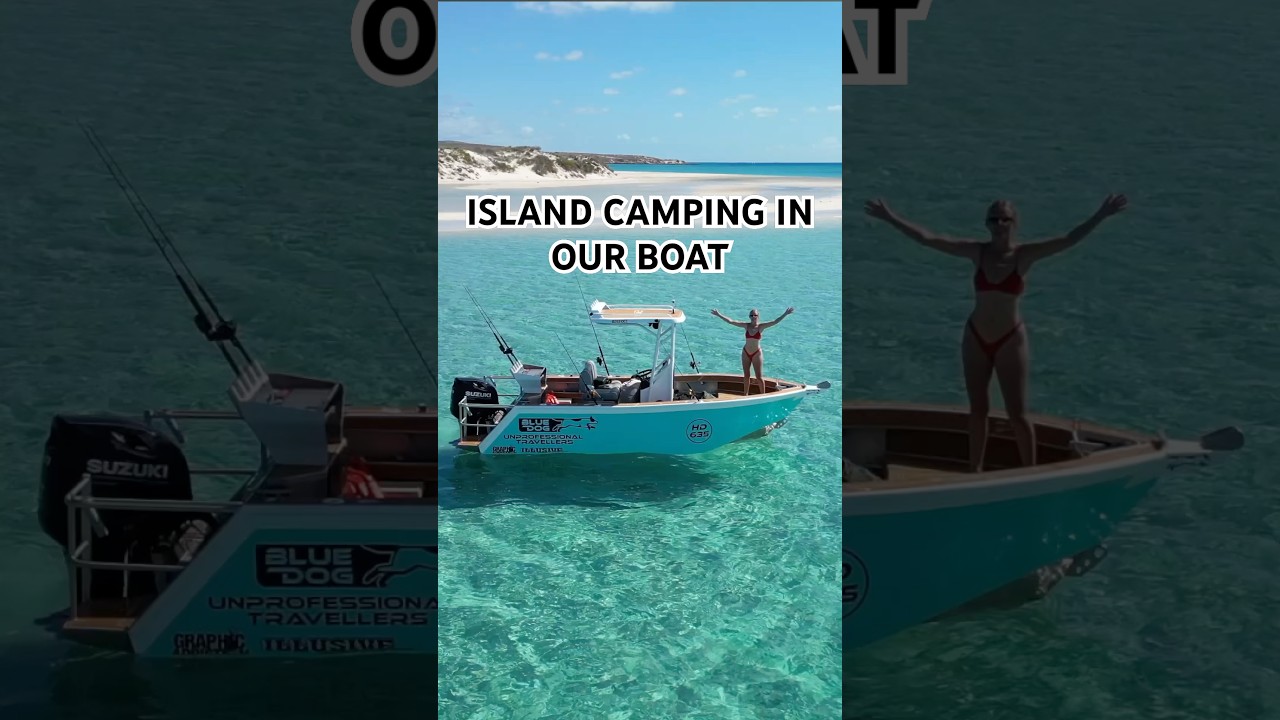 TRAVELLING AUSTRALIA IN OUR BOAT ISLAND CAMPING 