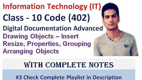 Digital Documentation Advanced | Class 10 IT (Information Technology) | Drawing Objects - Practical