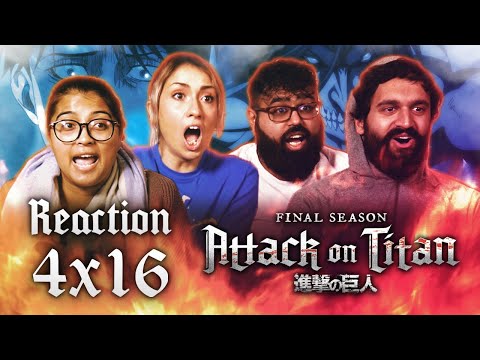 Attack on Titan DUB - 4x16 Above and Below - Group Reaction