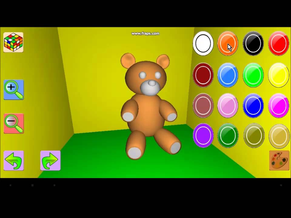 Painting 3D Objects Android Mobil Games 3D Obje Boyama 