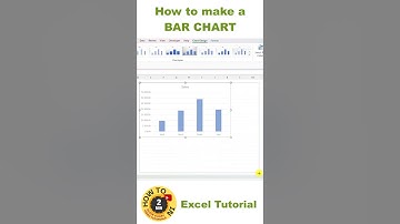 How to make a Bar Chart in EXCEL (Quick and Easy Tutorial) #shorts