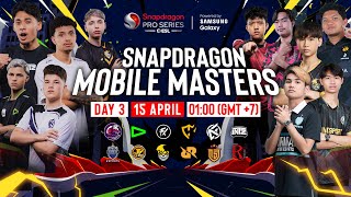 🔴 LIVE: Snapdragon Mobile Masters 2024 | Hari 3 | Free Fire