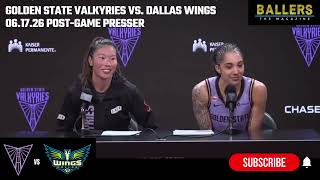 Kaitlyn Chen & Gabby Williams: GS Valkyries Postgame Presser vs. Dallas Wings | 06.17.26