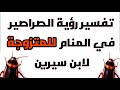 تفسير رؤية الصراصير في المنام للمتزوجة لابن سيرين