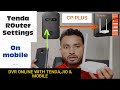 Tenda Router Settings with jio wifi , on mobile and online dvr #Tenda Router configure in mobile