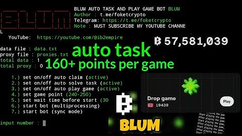 Blum Automation Script Latest Fixed - Android Replit,Tutorial - Auto Complete Tasks, Auto Play Game