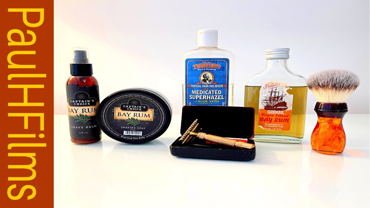 Gillette New Short Comb DE Razor | Captain's Choice Bay Rum Shaving Soap