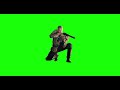 Футаж.Военные.Персонаж стрелок с ППШ  - green screen - chroma key