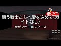 【ガイドなし】闘う戦士たちへ愛を込めて / サザンオールスターズ【カラオケ】