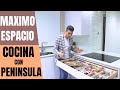 COCINA moderna BLANCA ♥️ con peninsula // CJR SANTOS