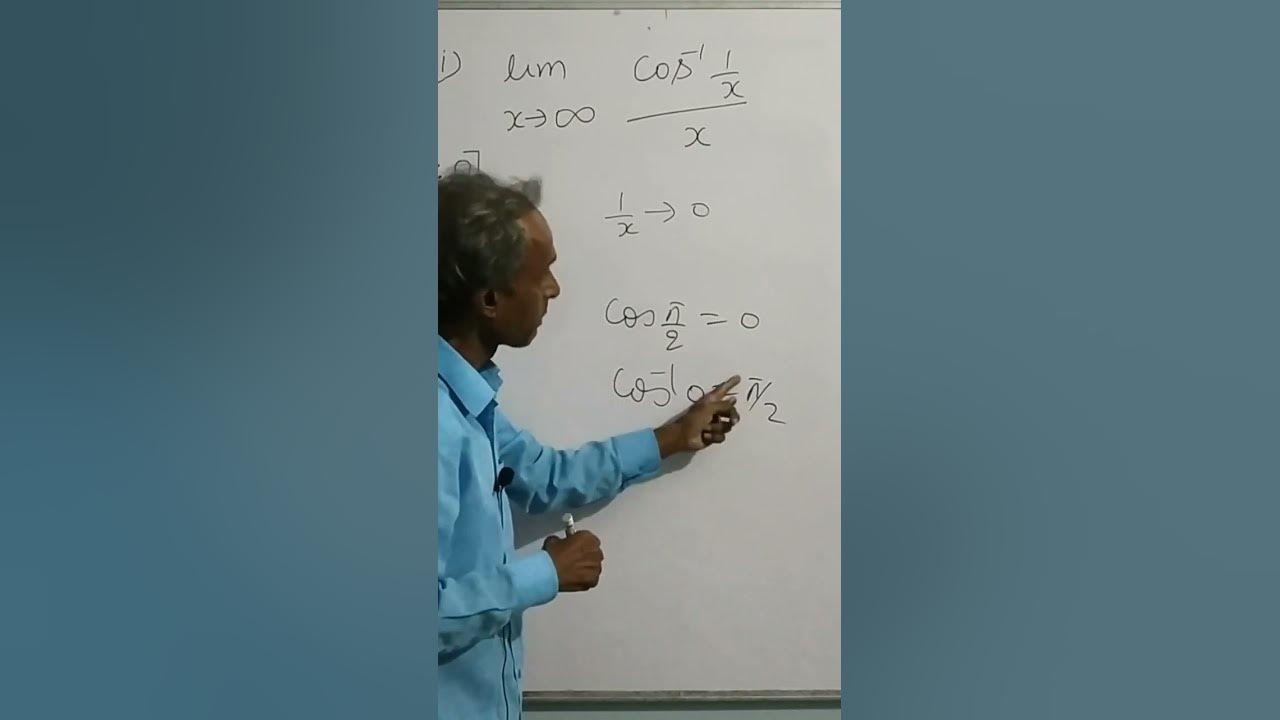 Limit Of Cos Inverse 1 By X By X X Tends To Infinity Limit XI IIT limit-of-cos-inverse-1-by-x-by-x-x-tends-to-infinity-limit-xi-iit