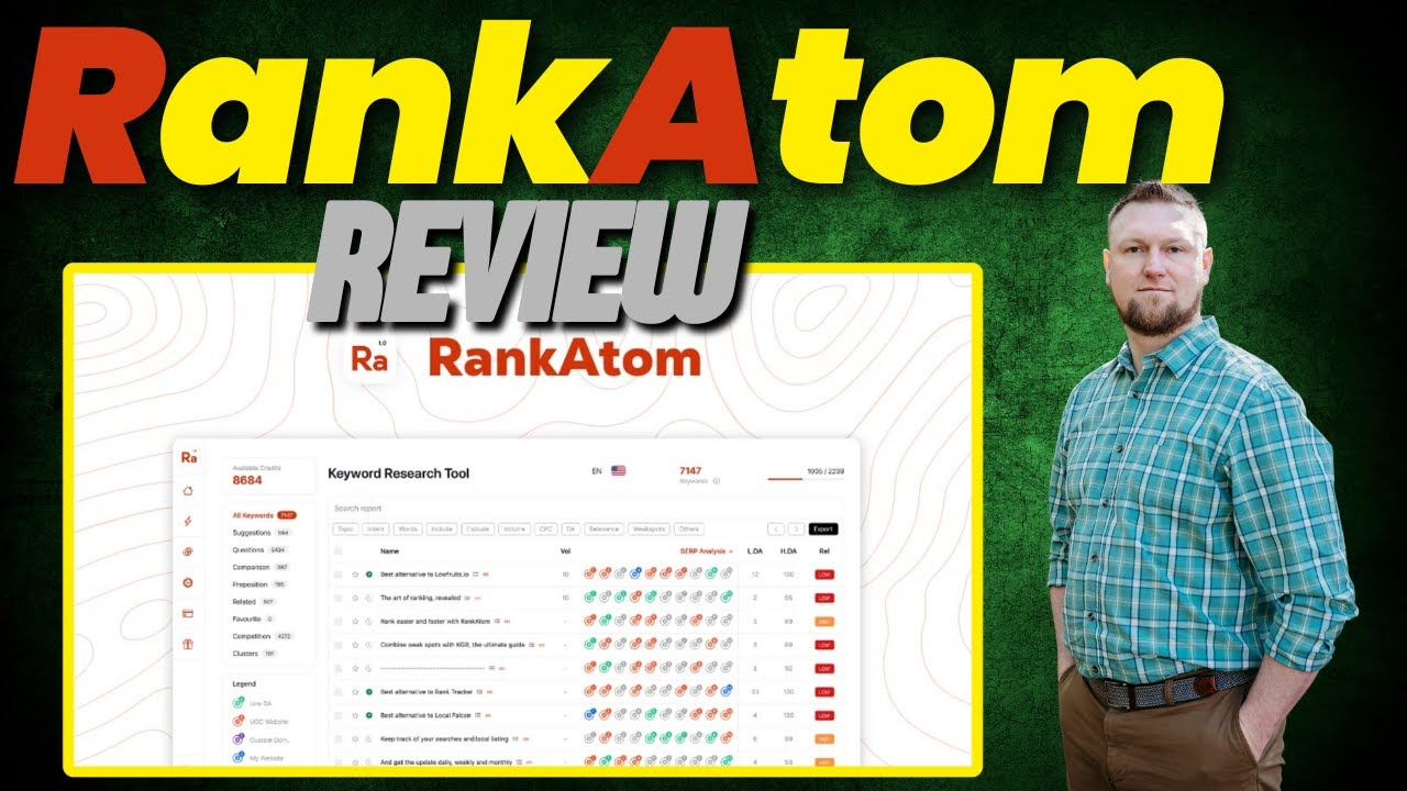 RankAtom Review: Find top keywords & weakspots with this seo tool