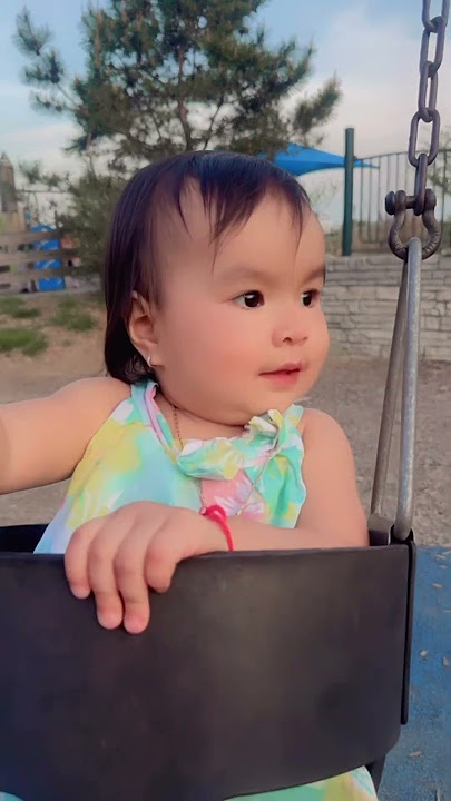 My baby like swinging so much #shorts