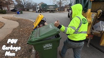 Full Route Garbage Collection | Rearloader Truck POV | Garbage Man | 4K UHD