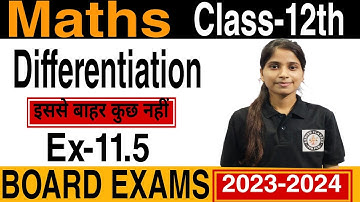 Maths || Differentiation for class-12th|| Ex-11.5 || RD Sharma book Q/No17 to 20