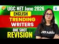 UGC NET English 2026 | Trending Writers for NET/JRF | Most Important Authors + PYQs Questions
